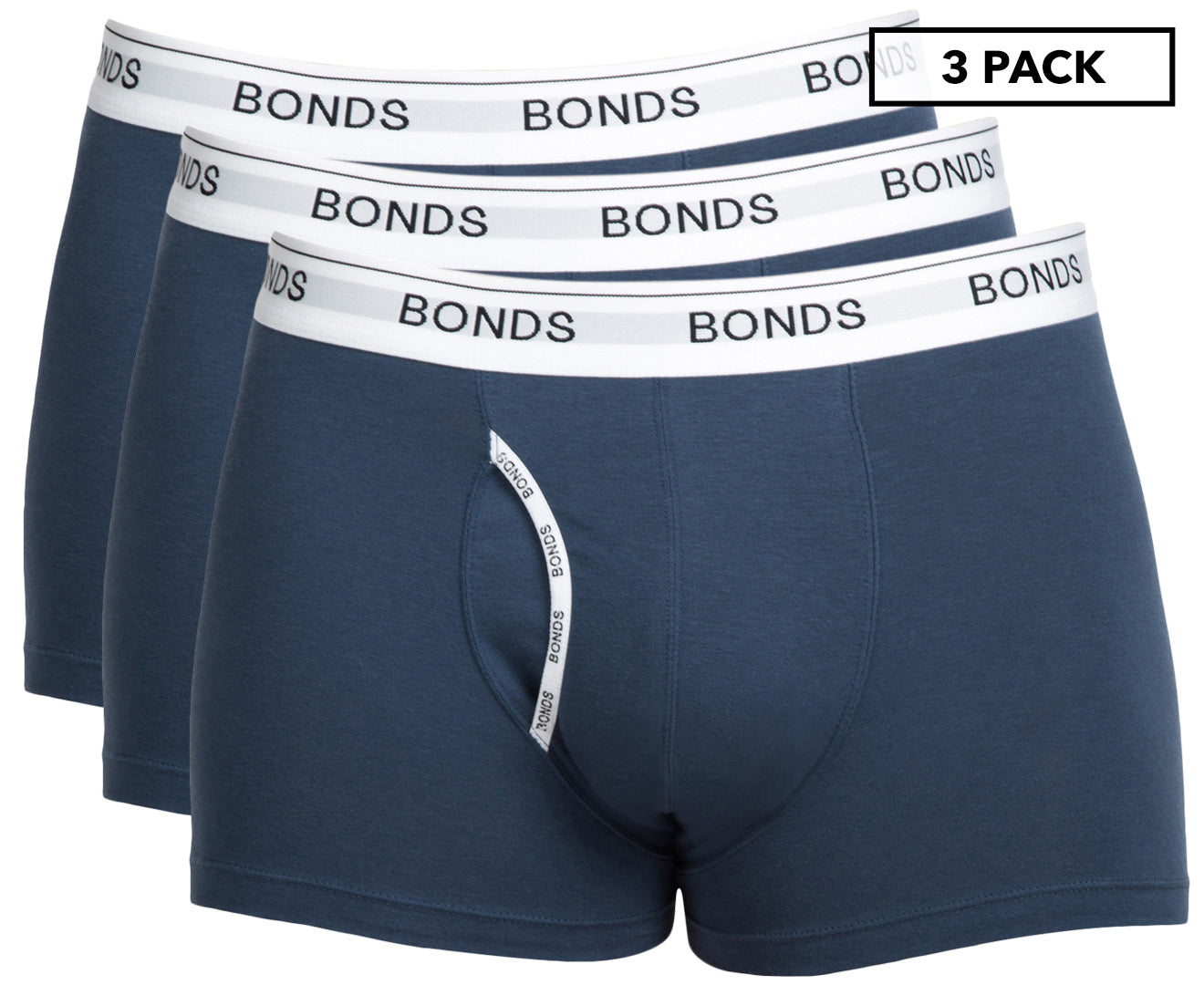 Men'S Guyfront Trunks 3-Pack - Navy