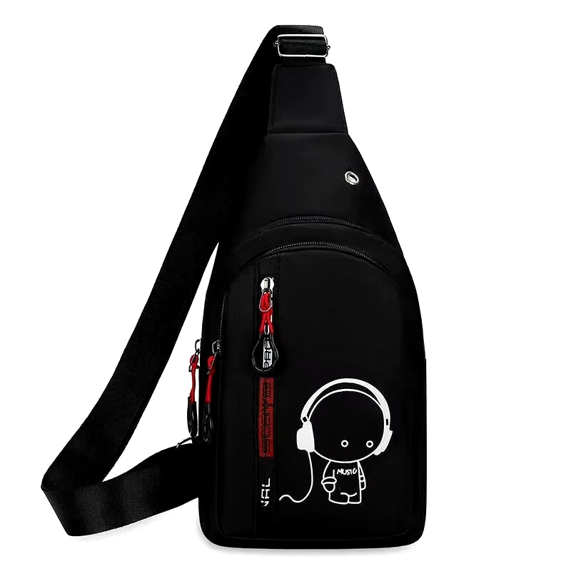 Men'S Chest Bag  New Casual Fashion Shoulder Bag Male Hand Crossbody